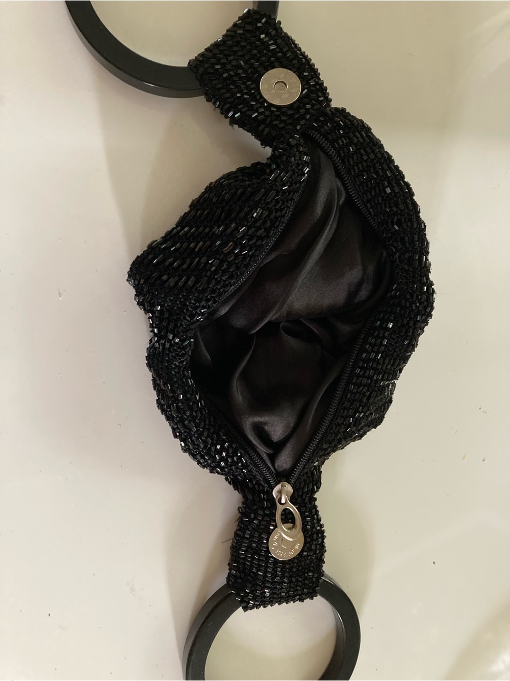 Beaded evening bag, black - Picture 4 of 4